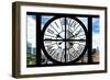 Giant Clock Window - City View with the Empire State and Chrysler Buildings - Manhattan III-Philippe Hugonnard-Framed Photographic Print