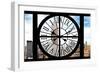 Giant Clock Window - City View with the Empire State and Chrysler Buildings - Manhattan-Philippe Hugonnard-Framed Photographic Print