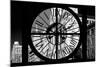 Giant Clock Window - City View with the Empire State Building II-Philippe Hugonnard-Mounted Photographic Print