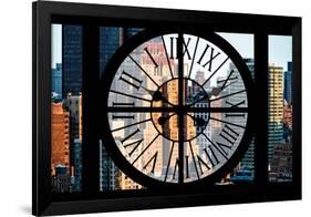 Giant Clock Window - City View with the New Yorker Hotel-Philippe Hugonnard-Framed Photographic Print