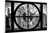 Giant Clock Window - City View with the One World Trade Center - New York VII-Philippe Hugonnard-Mounted Photographic Print