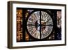 Giant Clock Window - Night View of Manhattan Buildings-Philippe Hugonnard-Framed Photographic Print