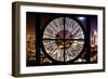 Giant Clock Window - Night View of Manhattan - Hell's Kitchen-Philippe Hugonnard-Framed Photographic Print