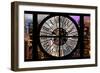 Giant Clock Window - Night View of Manhattan II-Philippe Hugonnard-Framed Photographic Print