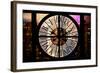 Giant Clock Window - Night View of Manhattan IV-Philippe Hugonnard-Framed Photographic Print