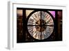 Giant Clock Window - Night View of Manhattan IV-Philippe Hugonnard-Framed Photographic Print