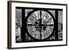 Giant Clock Window - Night View of Manhattan VI-Philippe Hugonnard-Framed Photographic Print