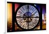 Giant Clock Window - Night View of Manhattan-Philippe Hugonnard-Framed Photographic Print