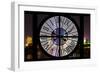 Giant Clock Window - Night view of Shanghai - China-Philippe Hugonnard-Framed Photographic Print