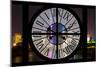 Giant Clock Window - Night view of Shanghai - China-Philippe Hugonnard-Mounted Photographic Print