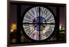 Giant Clock Window - Night view of Shanghai - China-Philippe Hugonnard-Framed Photographic Print