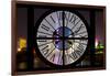 Giant Clock Window - Night view of Shanghai - China-Philippe Hugonnard-Framed Photographic Print