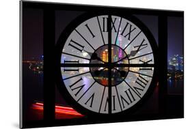 Giant Clock Window - Night view of Shanghai with the Oriental Tower - China III-Philippe Hugonnard-Mounted Photographic Print