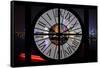 Giant Clock Window - Night view of Shanghai with the Oriental Tower - China III-Philippe Hugonnard-Framed Stretched Canvas