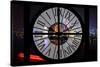 Giant Clock Window - Night view of Shanghai with the Oriental Tower - China III-Philippe Hugonnard-Stretched Canvas