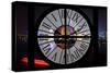 Giant Clock Window - Night view of Shanghai with the Oriental Tower - China III-Philippe Hugonnard-Stretched Canvas