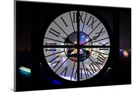 Giant Clock Window - Night view of Shanghai with the Oriental Tower - China-Philippe Hugonnard-Mounted Premium Photographic Print