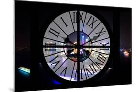 Giant Clock Window - Night view of Shanghai with the Oriental Tower - China-Philippe Hugonnard-Mounted Photographic Print