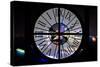 Giant Clock Window - Night view of Shanghai with the Oriental Tower - China-Philippe Hugonnard-Stretched Canvas