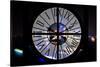 Giant Clock Window - Night view of Shanghai with the Oriental Tower - China-Philippe Hugonnard-Stretched Canvas