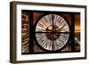 Giant Clock Window - Night View on Manhattan-Philippe Hugonnard-Framed Photographic Print