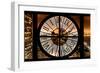 Giant Clock Window - Night View on Manhattan-Philippe Hugonnard-Framed Photographic Print