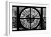 Giant Clock Window - Night View on the New York City II-Philippe Hugonnard-Framed Photographic Print