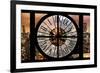 Giant Clock Window - Night View on the New York City-Philippe Hugonnard-Framed Premium Photographic Print