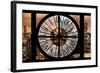 Giant Clock Window - Night View on the New York City-Philippe Hugonnard-Framed Photographic Print