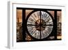 Giant Clock Window - Night View on the New York City-Philippe Hugonnard-Framed Photographic Print