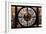 Giant Clock Window - Night View on the New York City-Philippe Hugonnard-Framed Photographic Print