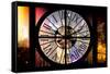 Giant Clock Window - Night View on the New York-Philippe Hugonnard-Framed Stretched Canvas