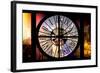 Giant Clock Window - Night View on the New York-Philippe Hugonnard-Framed Photographic Print