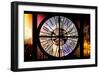 Giant Clock Window - Night View on the New York-Philippe Hugonnard-Framed Photographic Print