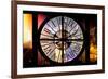 Giant Clock Window - Night View on the New York-Philippe Hugonnard-Framed Photographic Print