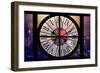 Giant Clock Window - Night View on the New Yorker with Foggy-Philippe Hugonnard-Framed Photographic Print