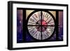 Giant Clock Window - Night View on the New Yorker with Foggy-Philippe Hugonnard-Framed Photographic Print