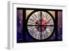 Giant Clock Window - Night View on the New Yorker with Foggy-Philippe Hugonnard-Framed Photographic Print