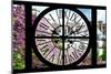 Giant Clock Window - View of a parisian Building - Paris-Philippe Hugonnard-Mounted Photographic Print