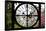 Giant Clock Window - View of a parisian Buildings - Paris II-Philippe Hugonnard-Framed Stretched Canvas