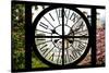 Giant Clock Window - View of a parisian Buildings - Paris II-Philippe Hugonnard-Stretched Canvas