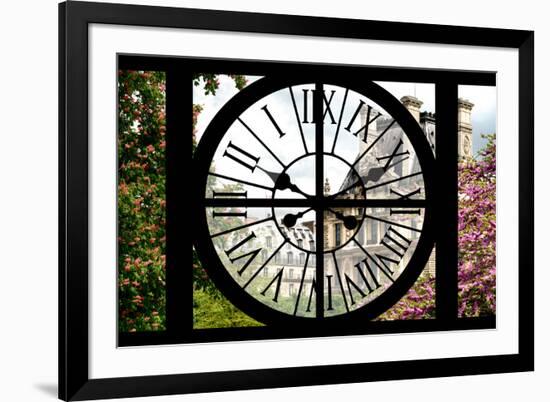 Giant Clock Window - View of a parisian Buildings - Paris II-Philippe Hugonnard-Framed Photographic Print