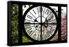 Giant Clock Window - View of a parisian Buildings - Paris II-Philippe Hugonnard-Framed Stretched Canvas