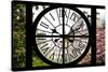 Giant Clock Window - View of a parisian Buildings - Paris II-Philippe Hugonnard-Stretched Canvas