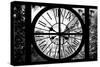 Giant Clock Window - View of a parisian Buildings - Paris-Philippe Hugonnard-Stretched Canvas