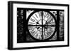 Giant Clock Window - View of a parisian Buildings - Paris-Philippe Hugonnard-Framed Photographic Print