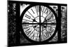 Giant Clock Window - View of a parisian Buildings - Paris-Philippe Hugonnard-Mounted Photographic Print