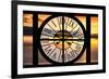 Giant Clock Window - View of a Sunset-Philippe Hugonnard-Framed Photographic Print