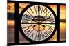 Giant Clock Window - View of a Sunset-Philippe Hugonnard-Mounted Photographic Print