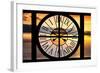 Giant Clock Window - View of a Sunset-Philippe Hugonnard-Framed Photographic Print